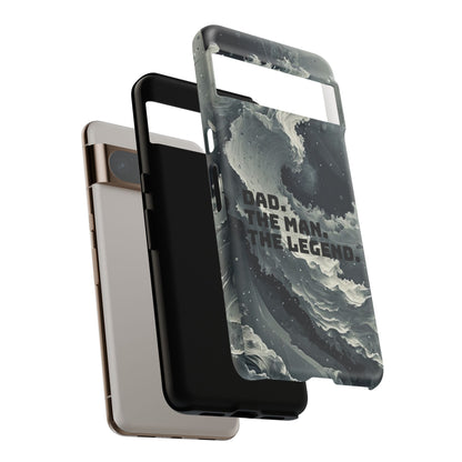 "Dad. The Man. The Legend" Mobile Phone Case (grey)