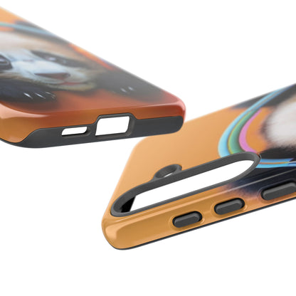 "Baby Panda wearing Headphones" Mobile Phone Case