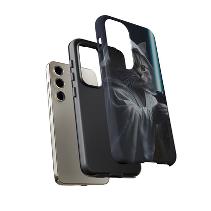 "Jedi Whisker" Mobile Phone Case (blue light sabre)