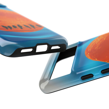 "The Feathered Assembly" Mobile Phone Case (orange)