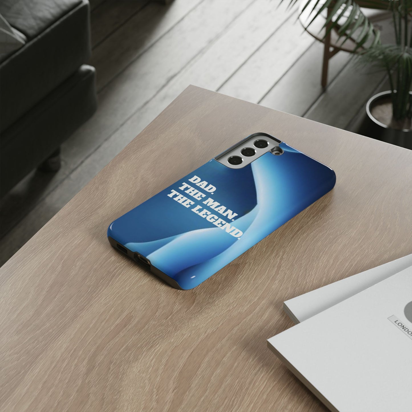 "Dad.  The Man.  The Legend" Mobile Phone Case (blue)