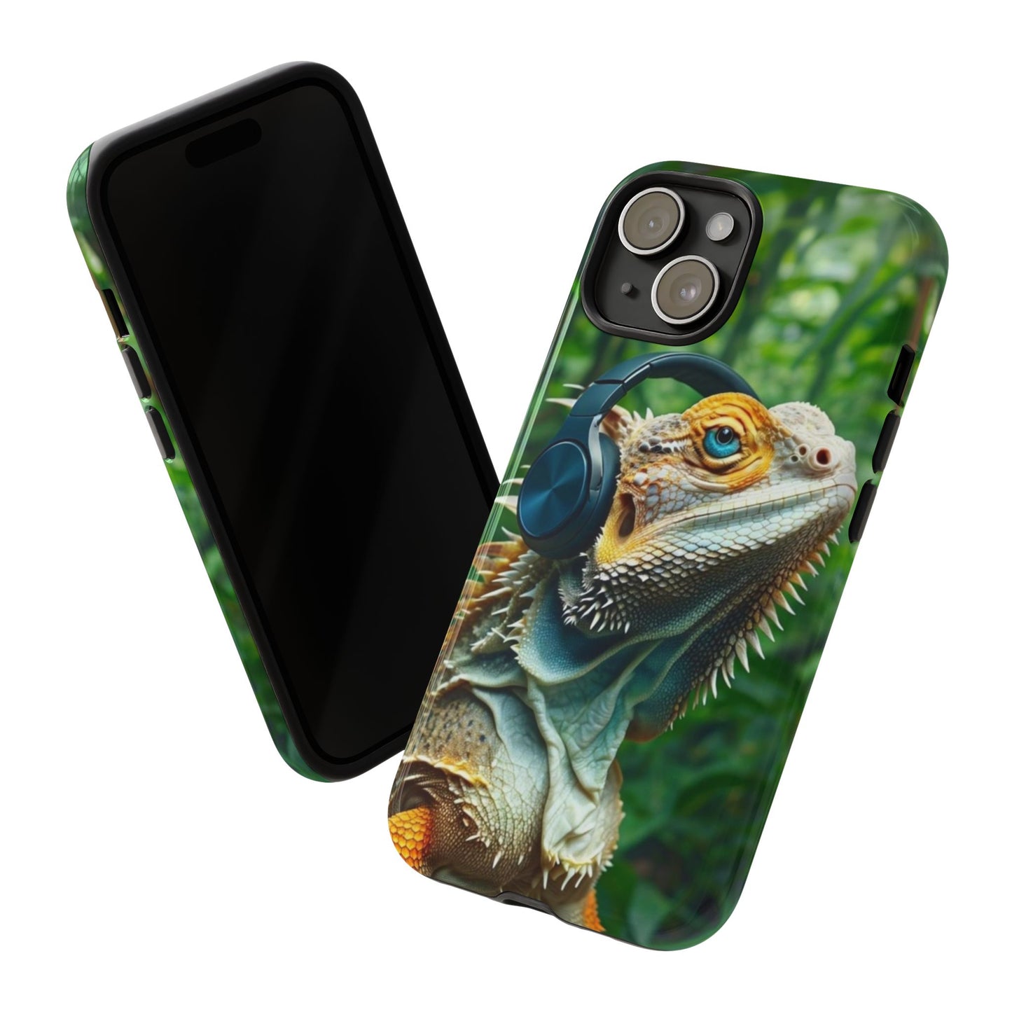 "Bearded Dragon - Jungle Beats" Mobile Phone Case