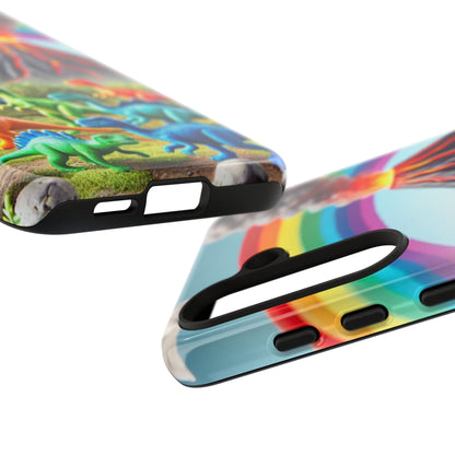"Rainbow Dinosaurs" Mobile Phone Case