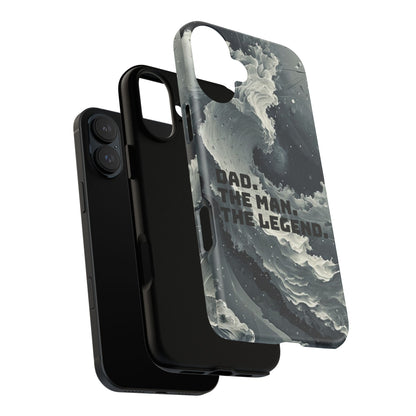"Dad. The Man. The Legend" Mobile Phone Case (grey)