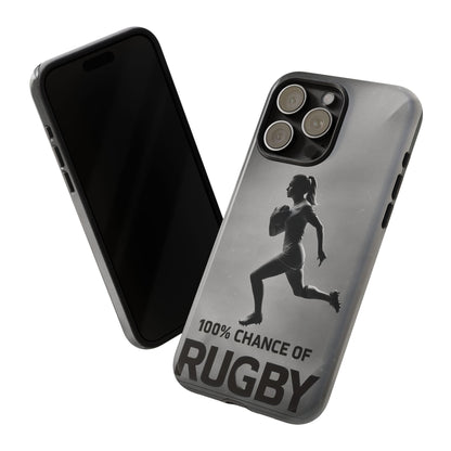 "Rain, Shine, Rugby" Mobile Phone Case