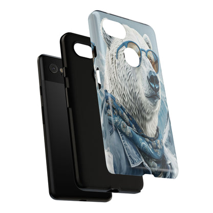 "Urban Zen Polar Bear" Mobile Phone Case (blue)