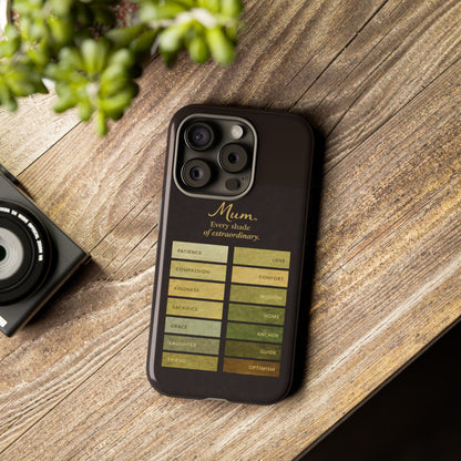 "Every Shade of Extraordinary" Mobile Phone Case (green)