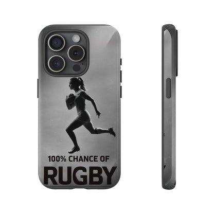 "Rain, Shine, Rugby" Mobile Phone Case