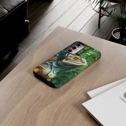 "Bearded Dragon - Jungle Beats" Mobile Phone Case
