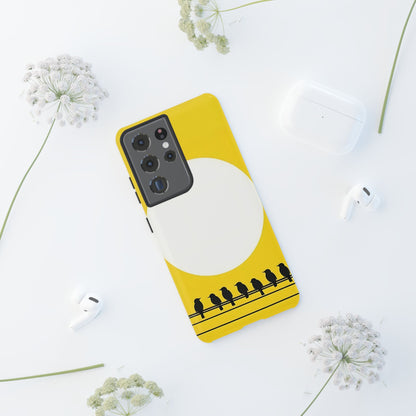 "The Feathered Assembly - Yellow" Mobile Phone Case
