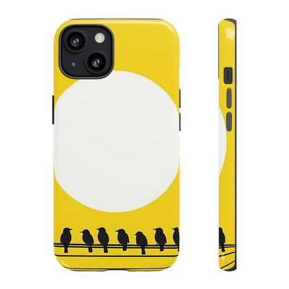 "The Feathered Assembly - Yellow" Mobile Phone Case