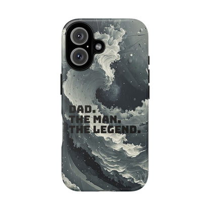 "Dad. The Man. The Legend" Mobile Phone Case (grey)