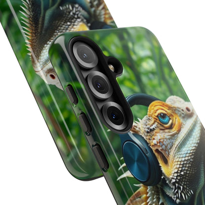 "Bearded Dragon - Jungle Beats" Mobile Phone Case