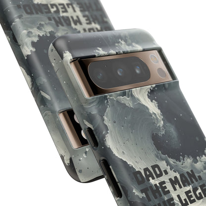 "Dad. The Man. The Legend" Mobile Phone Case (grey)