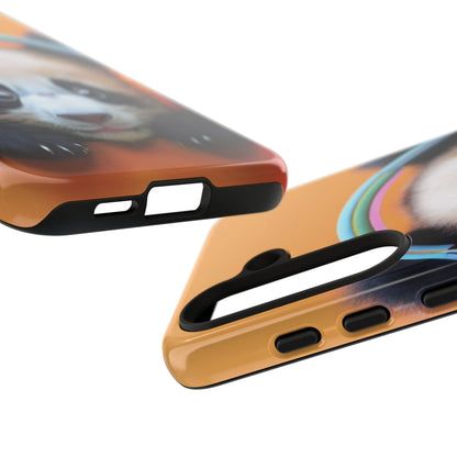 "Baby Panda wearing Headphones" Mobile Phone Case