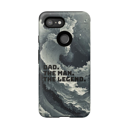 "Dad. The Man. The Legend" Mobile Phone Case (grey)