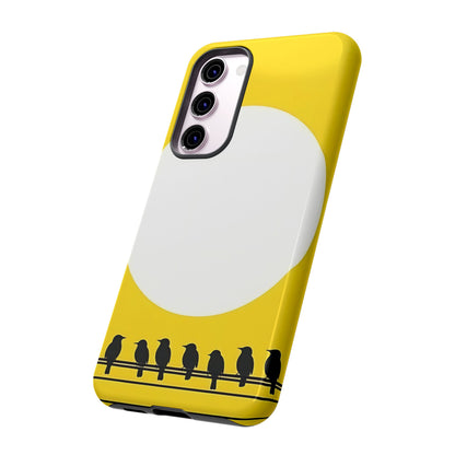 "The Feathered Assembly - Yellow" Mobile Phone Case