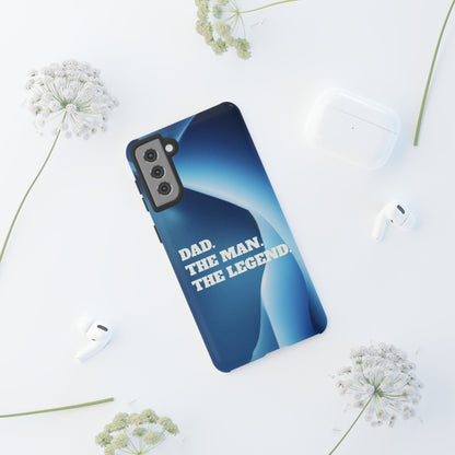 "Dad.  The Man.  The Legend" Mobile Phone Case (blue)