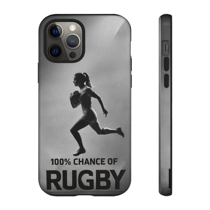 "Rain, Shine, Rugby" Mobile Phone Case