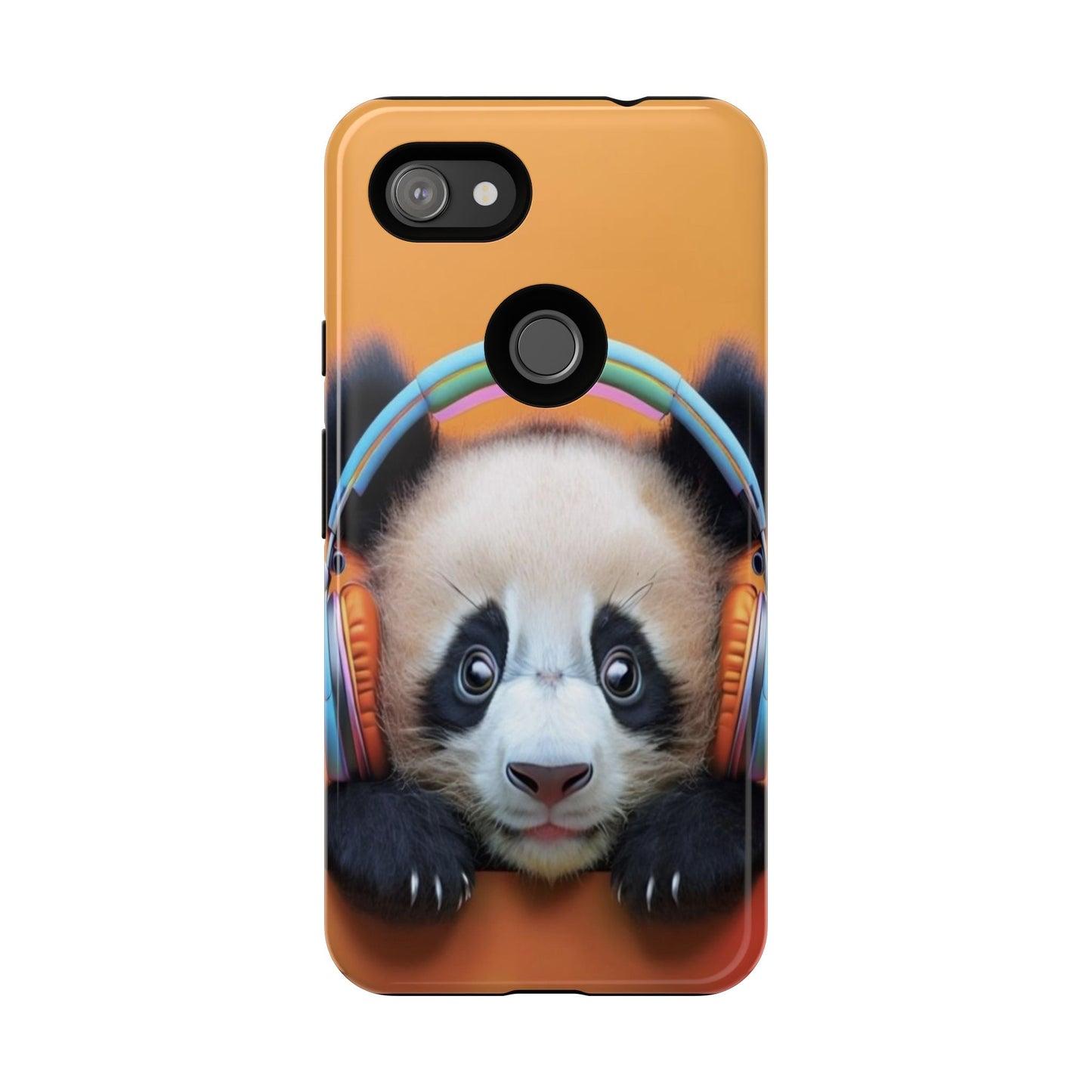 "Baby Panda wearing Headphones" Mobile Phone Case