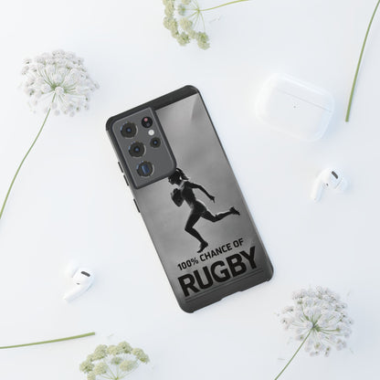 "Rain, Shine, Rugby" Mobile Phone Case