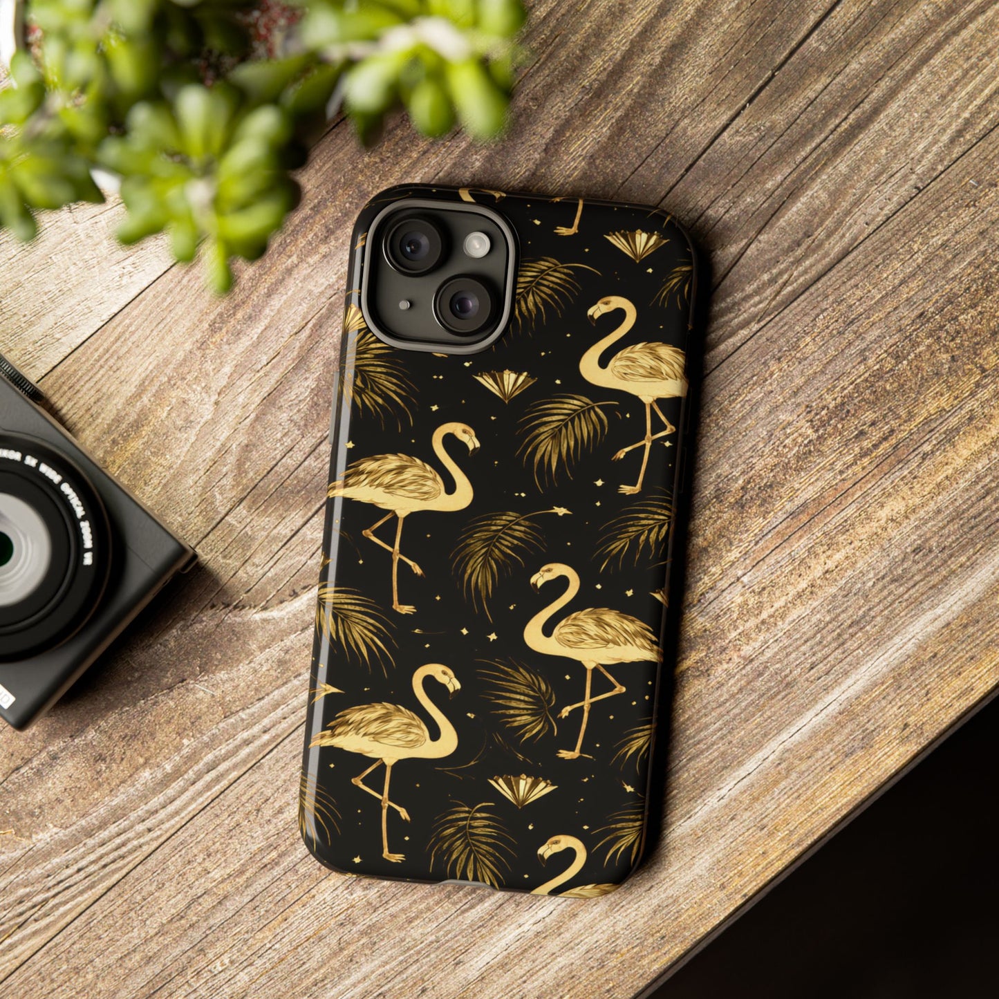 "Gold Flamingo" Mobile Phone Case