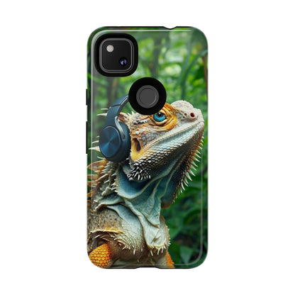 "Bearded Dragon - Jungle Beats" Mobile Phone Case