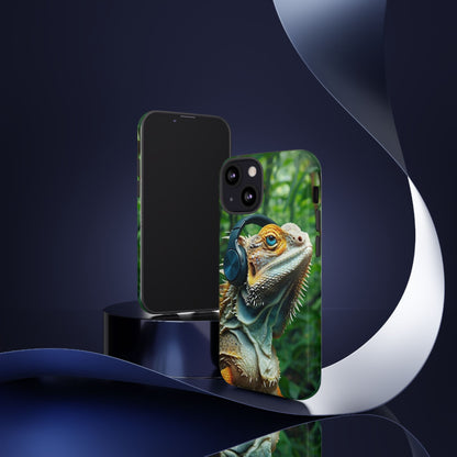 "Bearded Dragon - Jungle Beats" Mobile Phone Case