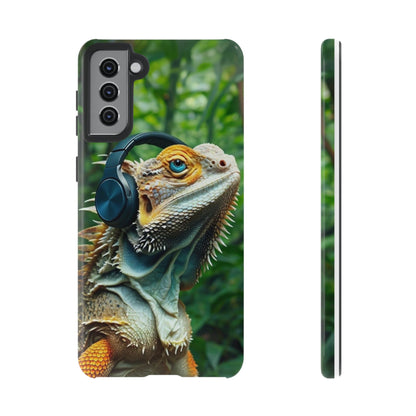 "Bearded Dragon - Jungle Beats" Mobile Phone Case