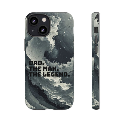 "Dad. The Man. The Legend" Mobile Phone Case (grey)
