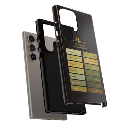 "Every Shade of Extraordinary" Mobile Phone Case (green)