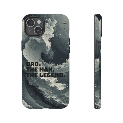 "Dad. The Man. The Legend" Mobile Phone Case (grey)