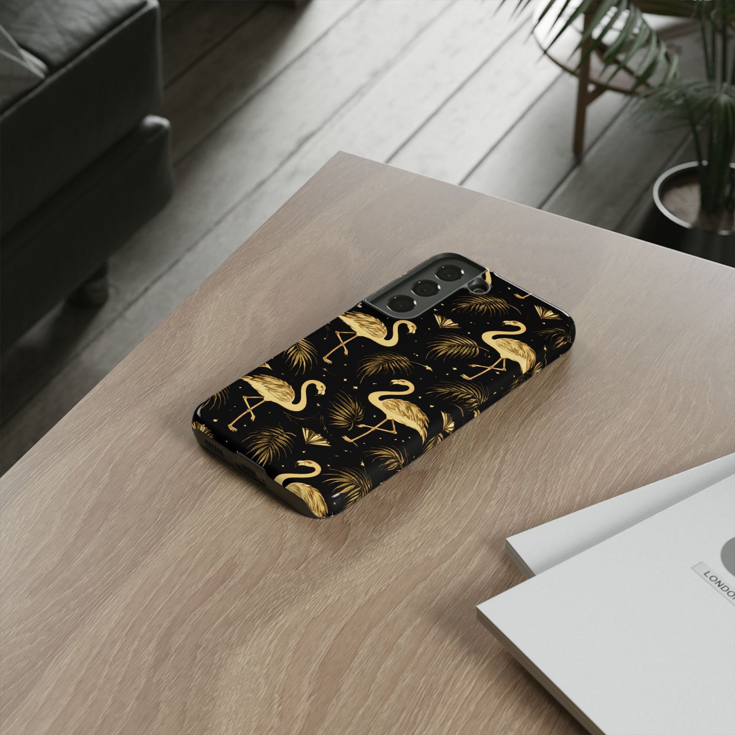"Gold Flamingo" Mobile Phone Case