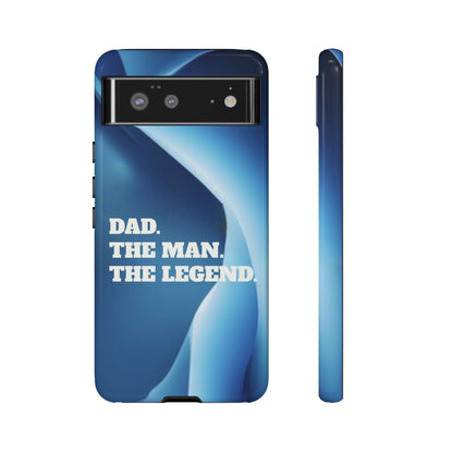 "Dad.  The Man.  The Legend" Mobile Phone Case (blue)