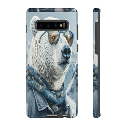 "Urban Zen Polar Bear" Mobile Phone Case (blue)