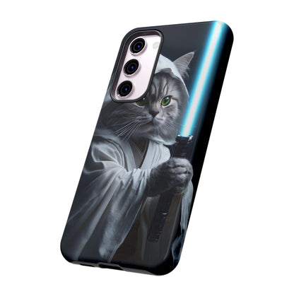 "Jedi Whisker" Mobile Phone Case (blue light sabre)