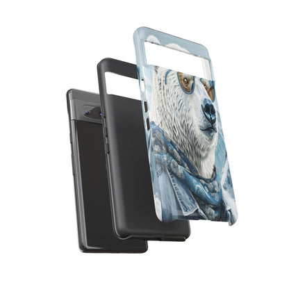 "Urban Zen Polar Bear" Mobile Phone Case (blue)
