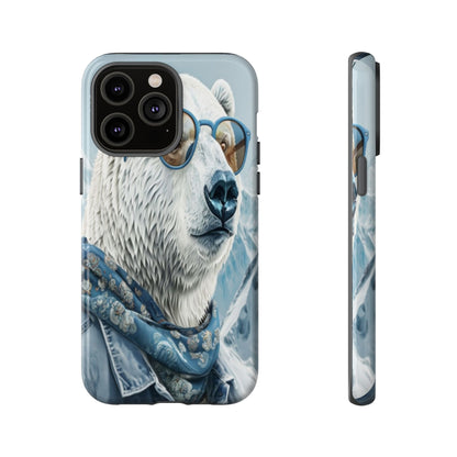 "Urban Zen Polar Bear" Mobile Phone Case (blue)