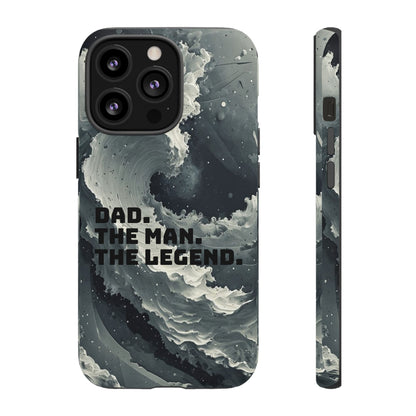 "Dad. The Man. The Legend" Mobile Phone Case (grey)