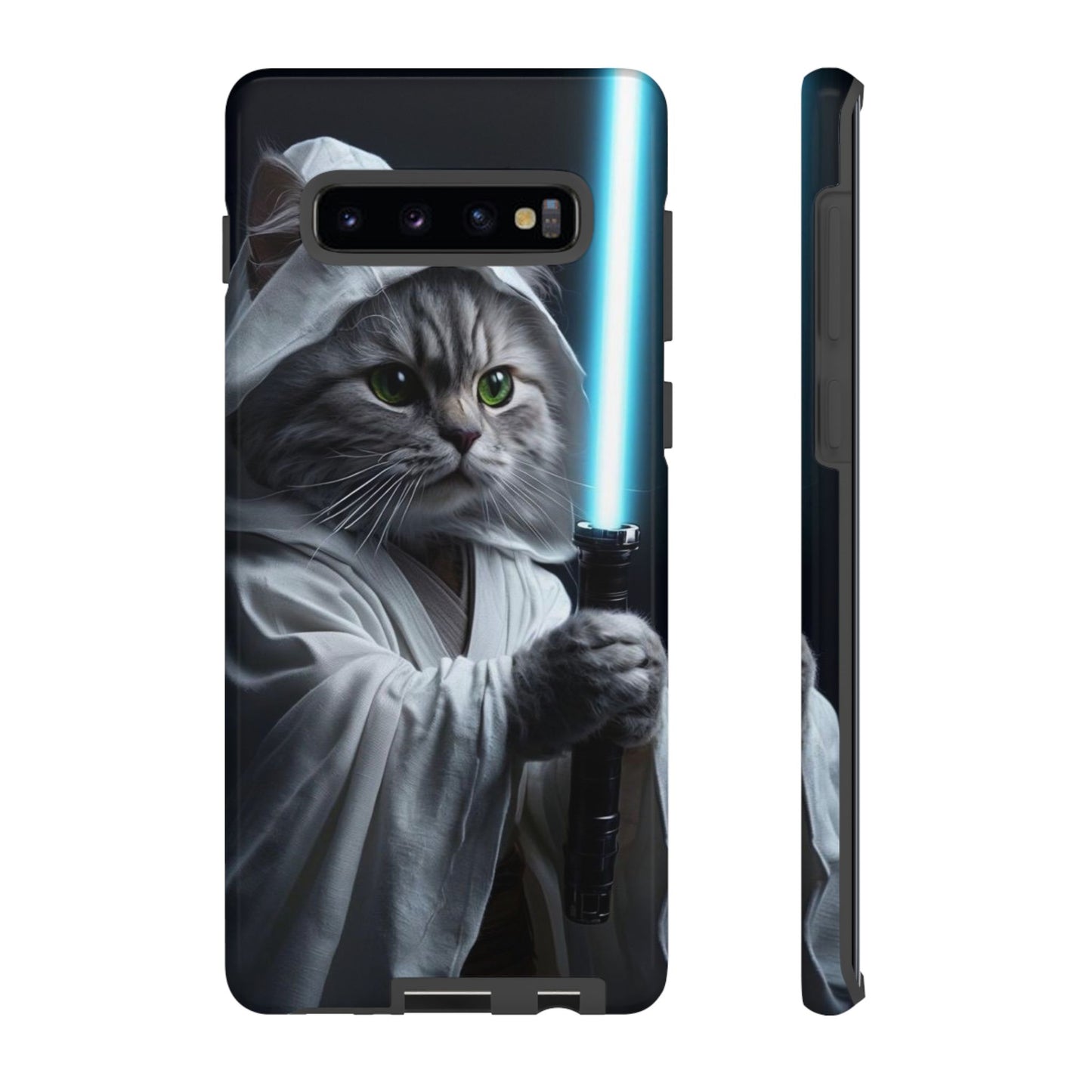 "Jedi Whisker" Mobile Phone Case (blue light sabre)