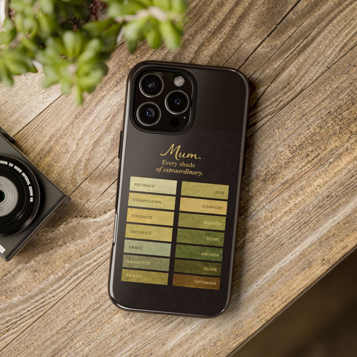 "Every Shade of Extraordinary" Mobile Phone Case (green)
