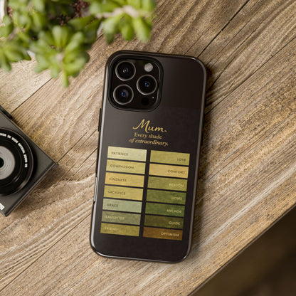"Every Shade of Extraordinary" Mobile Phone Case (green)