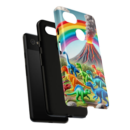"Rainbow Dinosaurs" Mobile Phone Case