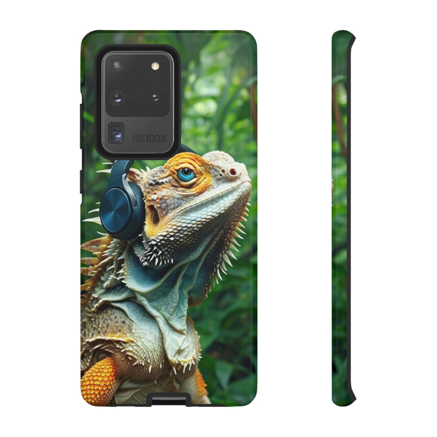 "Bearded Dragon - Jungle Beats" Mobile Phone Case