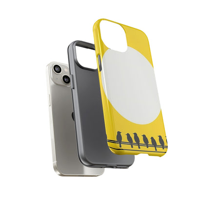 "The Feathered Assembly - Yellow" Mobile Phone Case