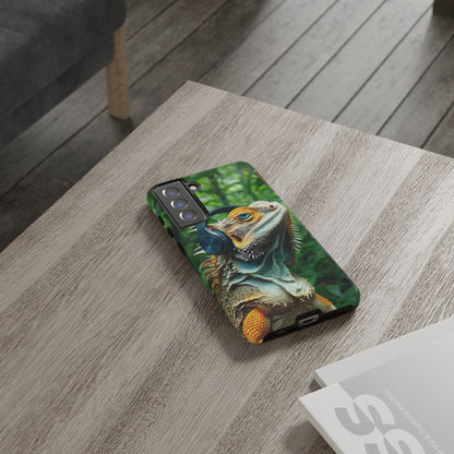 "Bearded Dragon - Jungle Beats" Mobile Phone Case