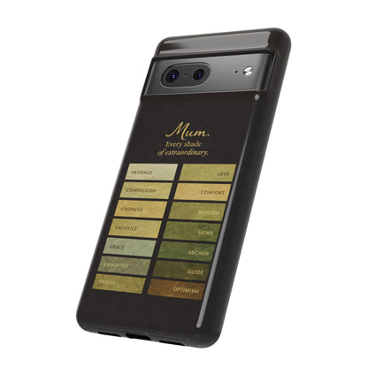 "Every Shade of Extraordinary" Mobile Phone Case (green)