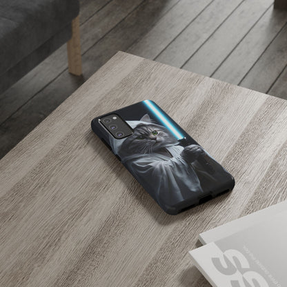 "Jedi Whisker" Mobile Phone Case (blue light sabre)