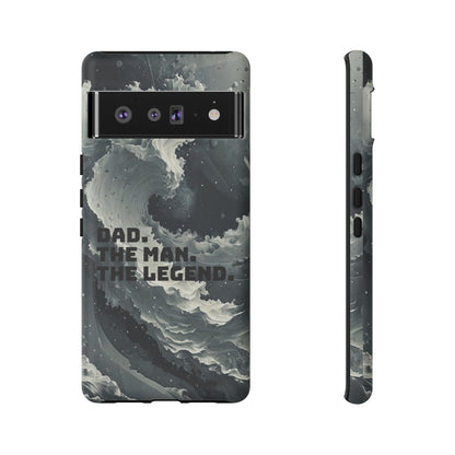 "Dad. The Man. The Legend" Mobile Phone Case (grey)