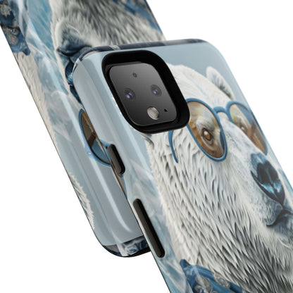 "Urban Zen Polar Bear" Mobile Phone Case (blue)